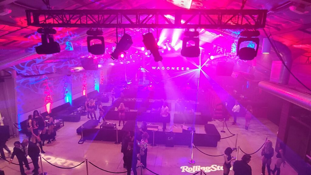 Picture the the Sound and Lighting booth