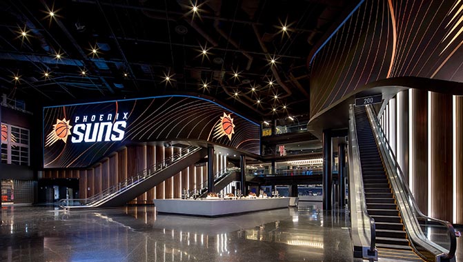 Phoenix Suns Main Entrance LEDs